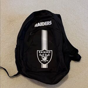 Raiders Kids Backpack - Black